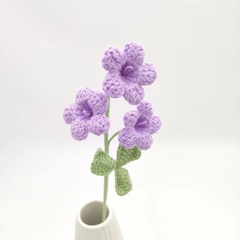 Charming Mini Rose Crochet Flowers – Creative Knitted Flower Bouquets for Weddings, Parties, and Home Decor