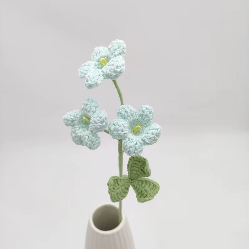 Charming Mini Rose Crochet Flowers – Creative Knitted Flower Bouquets for Weddings, Parties, and Home Decor