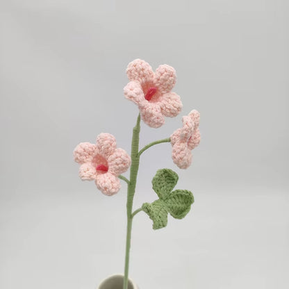 Charming Mini Rose Crochet Flowers – Creative Knitted Flower Bouquets for Weddings, Parties, and Home Decor