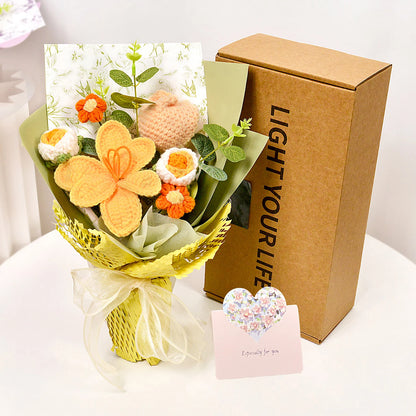 Charming Handmade Crochet Tulip Bouquet - Perfect for Any Occasion including Birthdays, Christmas, Mother's Day, and more!