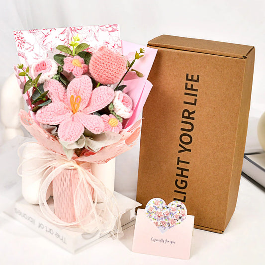 Charming Handmade Crochet Tulip Bouquet - Perfect for Any Occasion including Birthdays, Christmas, Mother's Day, and more!