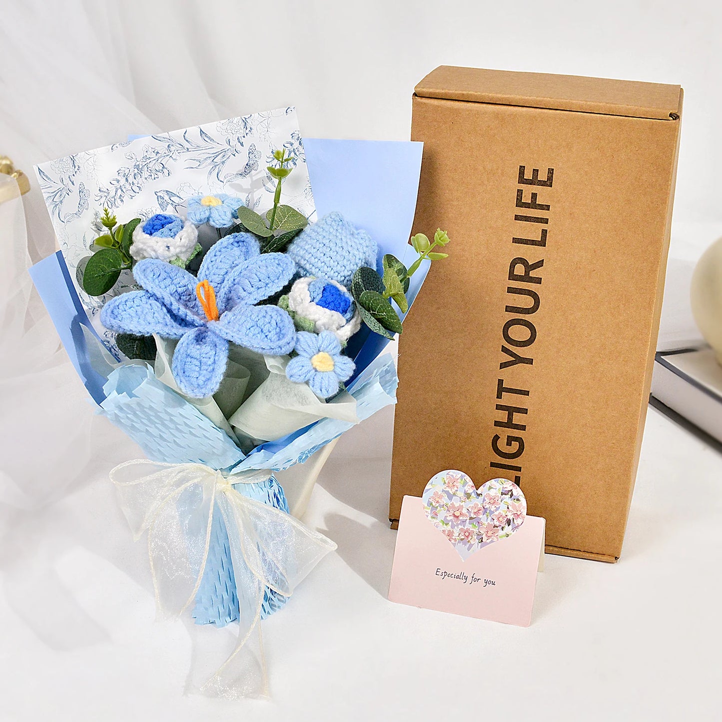 Charming Handmade Crochet Tulip Bouquet - Perfect for Any Occasion including Birthdays, Christmas, Mother's Day, and more!